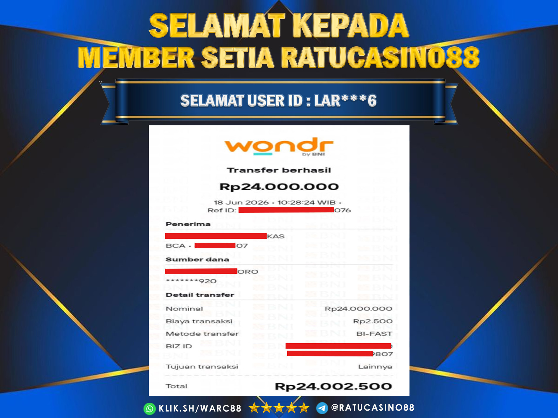 WITHDRAWAL MEMBER 236